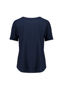 Biz Corporates - Womens Ruche Short Sleeve Blouse - RU568LS