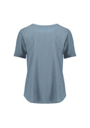 Biz Corporates - Womens Ruche Short Sleeve Blouse - RU568LS