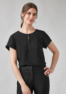 Biz Corporates - Womens Evelyn Short Sleeve Blouse - RU569LS