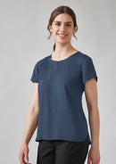 Biz Corporates - Womens Evelyn Short Sleeve Blouse - RU569LS