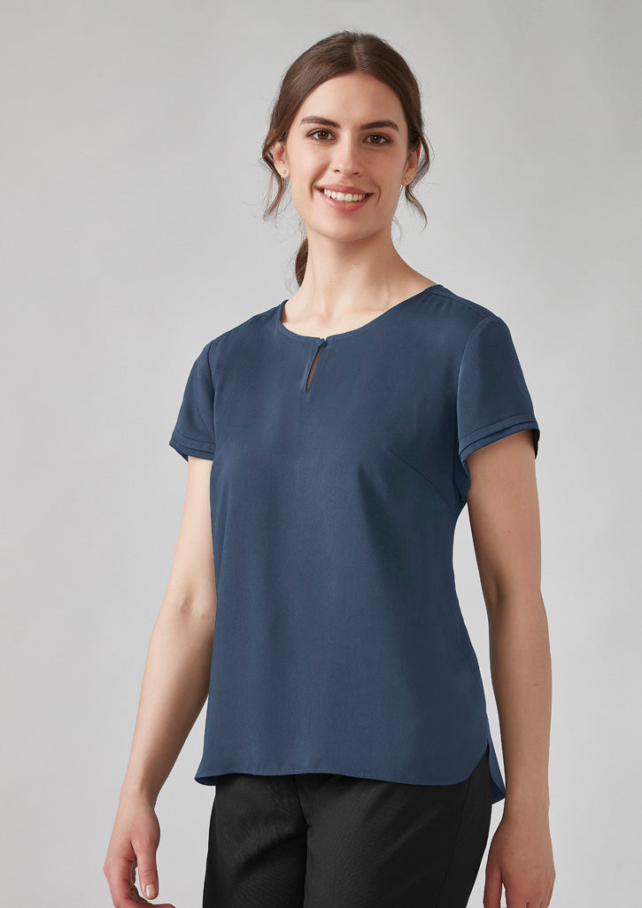 Biz Corporates - Womens Evelyn Short Sleeve Blouse - RU569LS