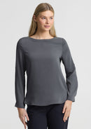 Biz Collection Ladies Madison Boatneck Blouse  S828LL