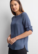 Biz Collection Ladies Madison Boatneck Blouse  S828LL