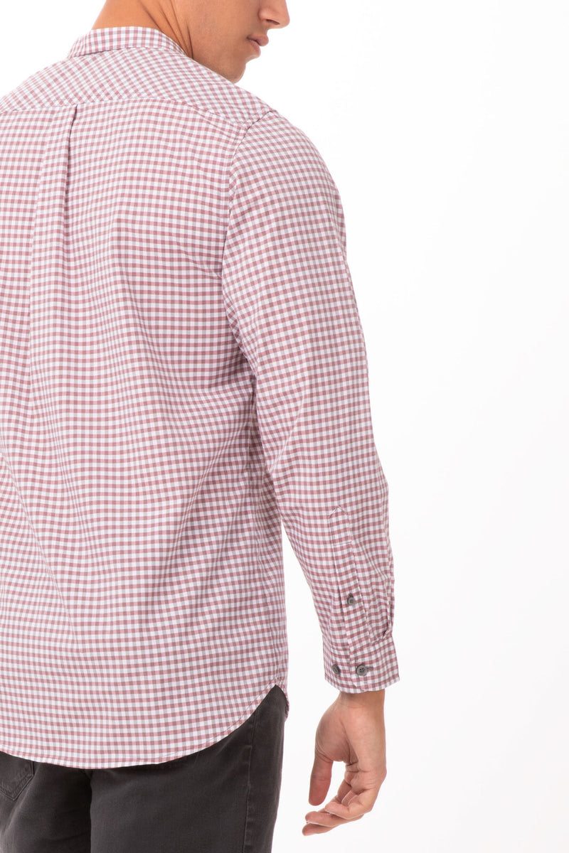 Chef Works - Modern Gingham Long Sleeve Dress Shirt - SHC05