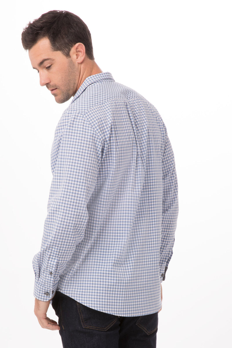 Chef Works - Modern Gingham Long Sleeve Dress Shirt - SHC05