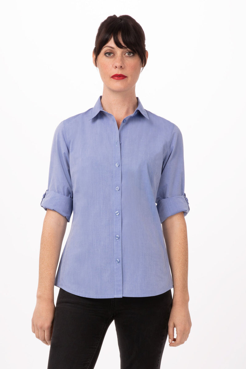 Chef Works - Women's Modern Chambray Dress Shirt - SHC06W