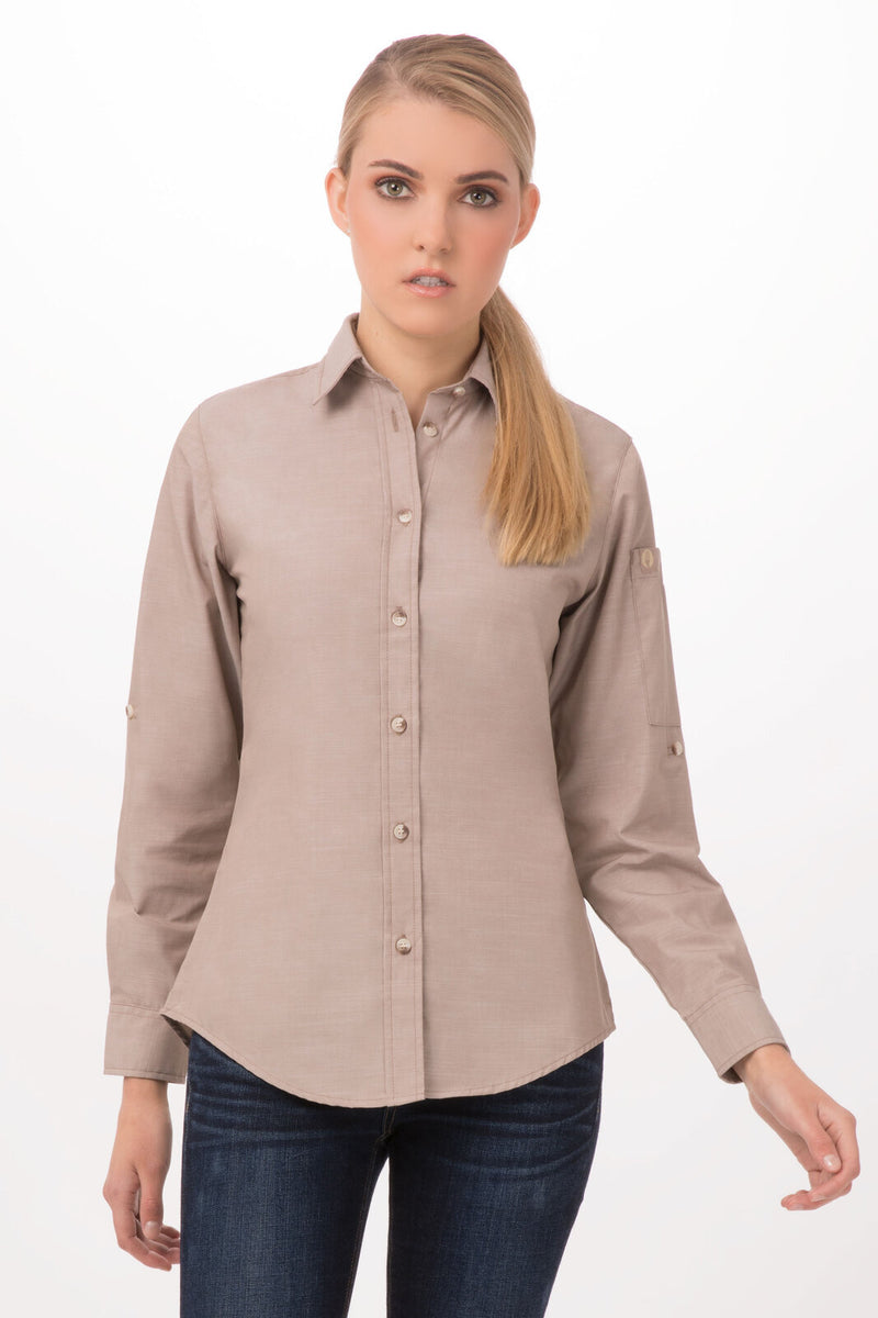 Chef Works - Women's Chambray Shirt - SLWCH002