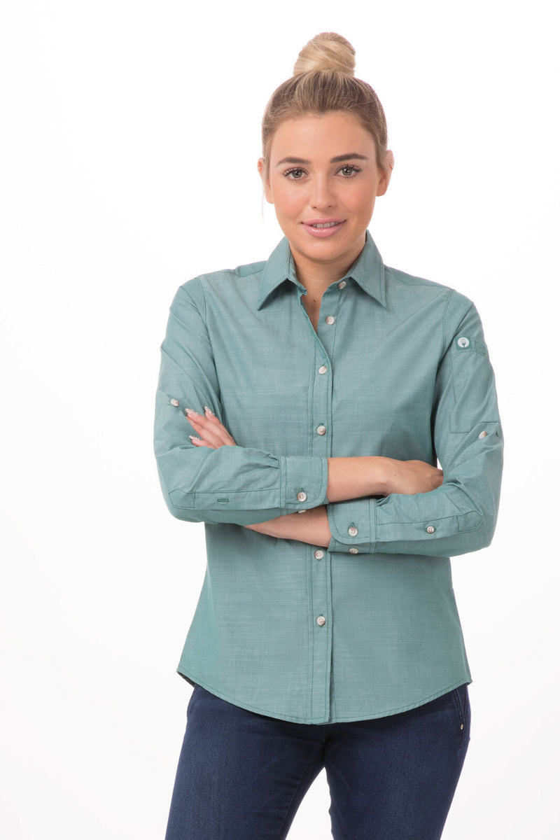 Chef Works - Women's Chambray Shirt - SLWCH002