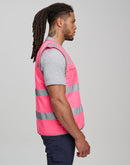 Winning Spirit - Unisex Hi-Vis Safety Vest with ID & Utility Pockets - SW04