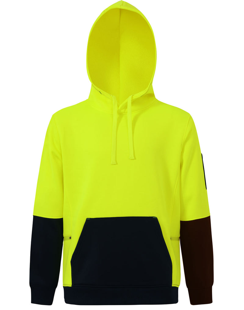 Winning Spirit - Hi Vis Two Tone Water Resistant Fleece Hoodie - SW91