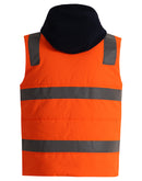 Winning Spirit - Unisex Hi Vis Hooded Puffer Vest - SW93