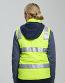 Winning Spirit - Unisex Hi Vis Hooded Puffer Vest - SW93