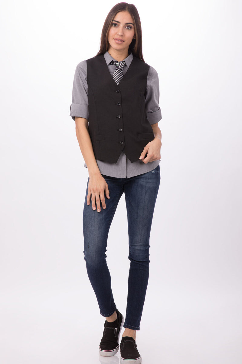 Chef Works - Women's Essential Vest - VPWO-BLK