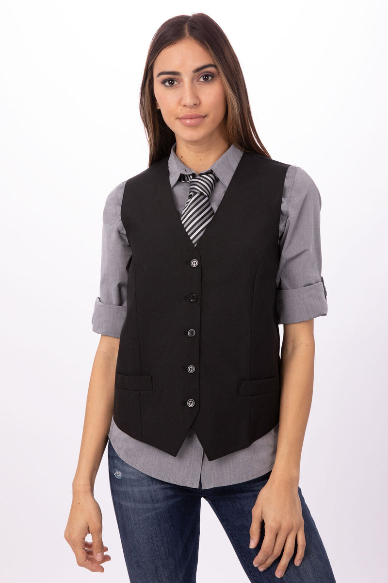 Chef Works - Women's Essential Vest - VPWO-BLK