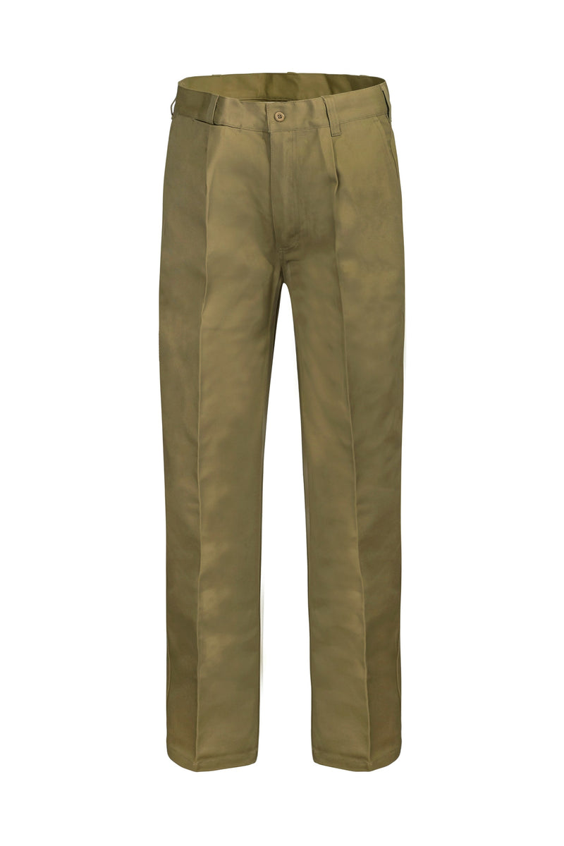 Workcraft-Single Pleat Cotton Pant-WP3041