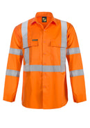 Workcraft - Hi Vis X-Pattern Shirt- L/S - WS3222