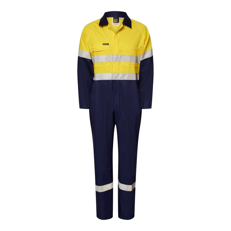 Workcraft - Light Hi Vis Coverall CSR Tape - WC3070