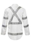 Workcraft - Hi Vis X-Pattern Shirt- L/S - WS3222