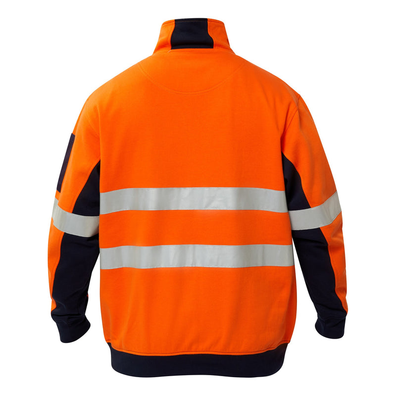 Workcraft - Hi Vis Half Zip Cotton Pullover - WT8018