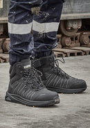 Syzmik - UltraLite Mid Zip Black Reflective - ZFL502