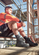 Syzmik - UltraLite Mid Zip Black Reflective - ZFL502