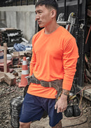 Syzmik - Mens Hi Vis Long Sleeve Tee - ZH390