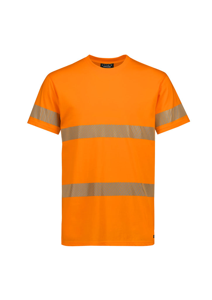 Syzmik - Mens Hi Vis Segmented Tape Cotton Tee Shirt - ZH510