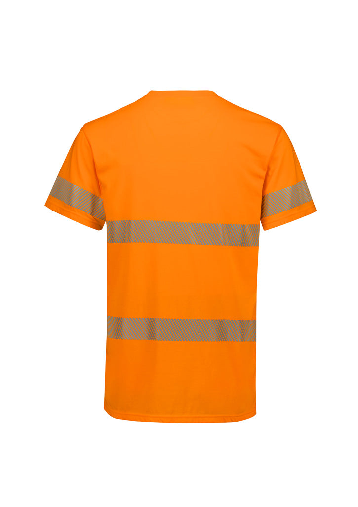 Syzmik - Mens Hi Vis Segmented Tape Cotton Tee Shirt - ZH510