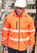 Syzmik - Unisex Super Light Segmented Tape Packable Rain Jacket  - ZJ560