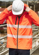 Syzmik - Unisex Super Light Segmented Tape Packable Rain Jacket  - ZJ560