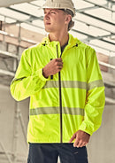 Syzmik - Unisex Super Light Segmented Tape Packable Rain Jacket  - ZJ560