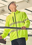 Syzmik - Unisex Super Light Segmented Tape Packable Rain Jacket  - ZJ560