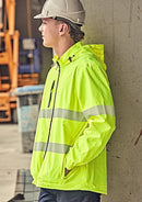Syzmik - Unisex Super Light Segmented Tape Packable Rain Jacket  - ZJ560