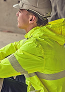 Syzmik - Unisex Super Light Segmented Tape Packable Rain Jacket  - ZJ560