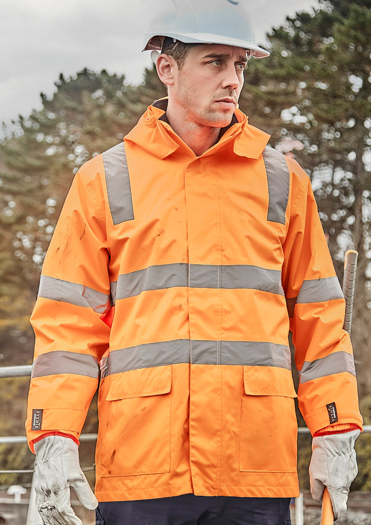 Syzmik - Unisex Hi Vis VIC Rail 4 In 1 Waterproof Jacket - ZJ580