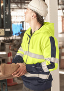 Syzmik - Unisex Hi Vis Full Zip Stretch Taped Hoodie  - ZT486