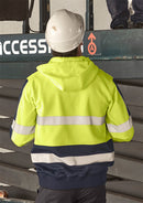 Syzmik - Unisex Hi Vis Full Zip Stretch Taped Hoodie  - ZT486