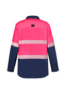 Syzmik-Mens Hi Vis Outdoor Segmented Tape L/S Shirt-ZW470