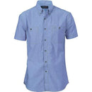 Dnc - Cotton Chambray Shirt , Twin Pocket - Short Sleeve - 4101