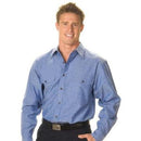 Dnc - Mens Twin Flap Pocket Cotton Chambray - Long Sleeve - 4104