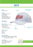 Headwear - Breathable Poly Twill with circle perforations - 3975