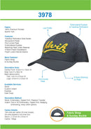 Headwear - Premium Pioneer Sports Twill with tear drop perforations - 3978