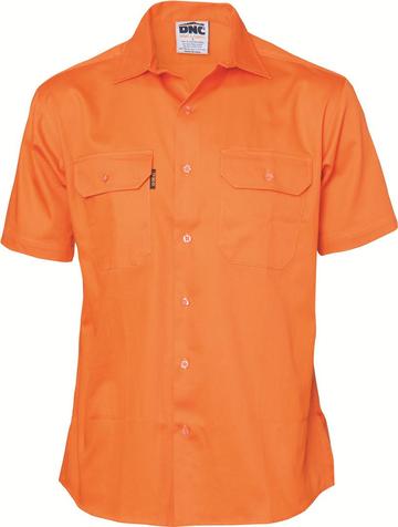 Dnc - Cotton Drill S/S Work Shirt - 3201