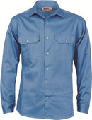 Dnc - Cotton Drill Work Shirt With Gusset Sleeve - L/S - 3209