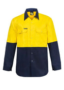 NCC APPAREL WS3032 Two Tone L/S Shirt With Studs - Star Uniforms Australia