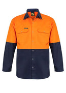 NCC APPAREL WS3032 Two Tone L/S Shirt With Studs - Star Uniforms Australia