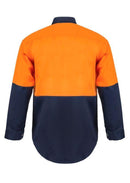NCC APPAREL WS3032 Two Tone L/S Shirt With Studs - Star Uniforms Australia