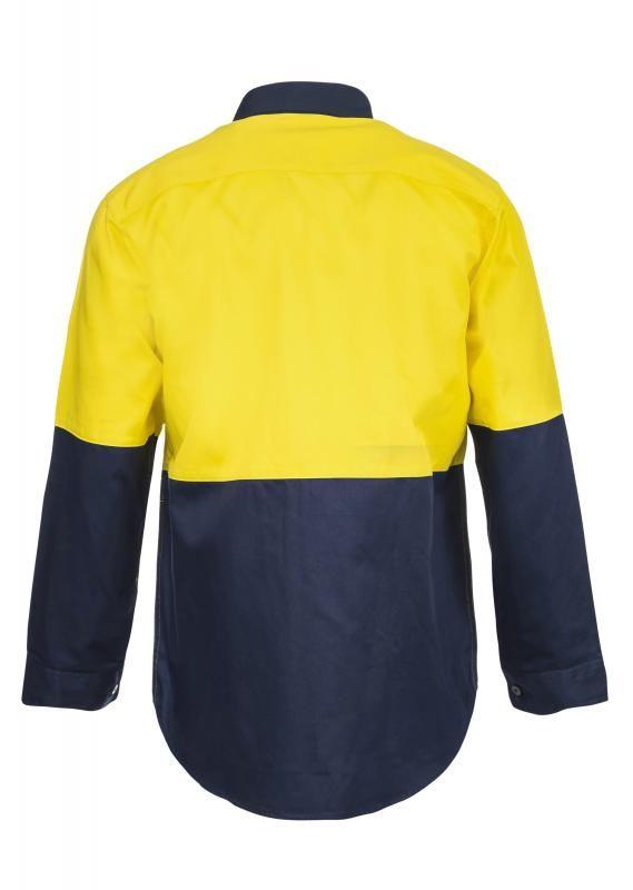 NCC APPAREL WS3022 Two Tone LONG Sleeve Shirt - Star Uniforms Australia