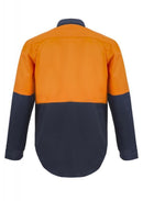 WORKCRAFT - HiVis Closed Front Shirt - L/S - WS4256