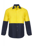 NCC APPAREL WS3045 Hi Vis Two Tone LS Shirt - Star Uniforms Australia